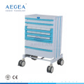 AG-WNT001 ABS hospital droga droga enfermagem médico manual paciente trolley